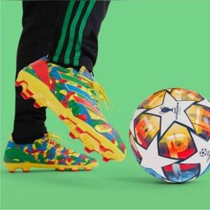 ADIDAS X LEGO GAMEMODE FG “TEAM‎ YELLOW RED BRICKS” SOCCER CLEATS SIZE 6 Shoes